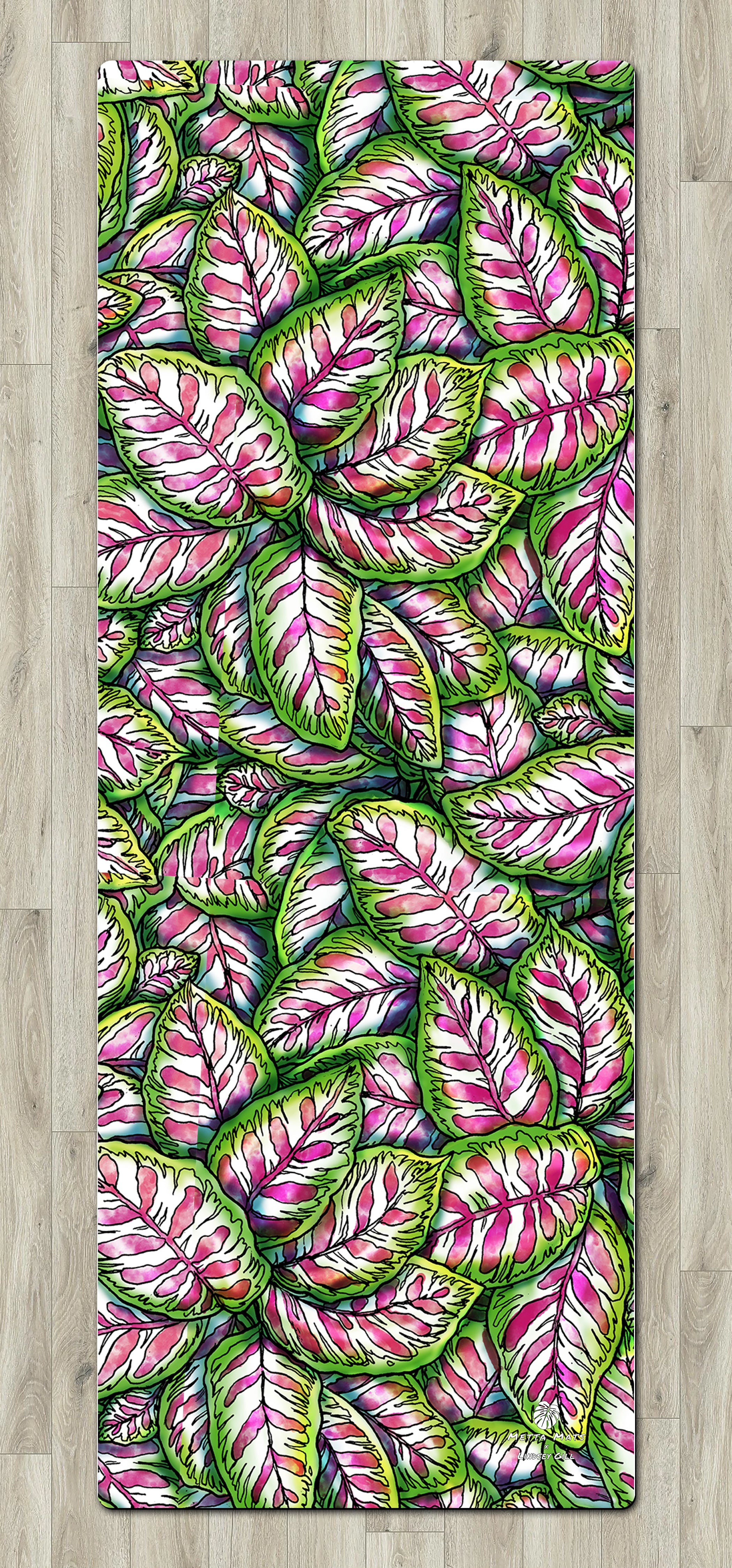 succulent yoga mat "Prayer Plant" Yoga Mat