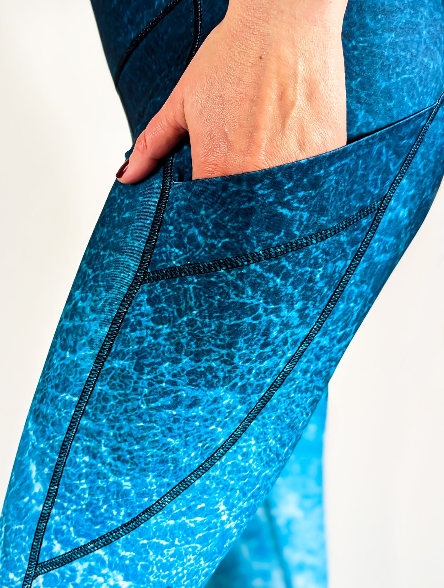 "Clearwater Cool" Yoga Leggings