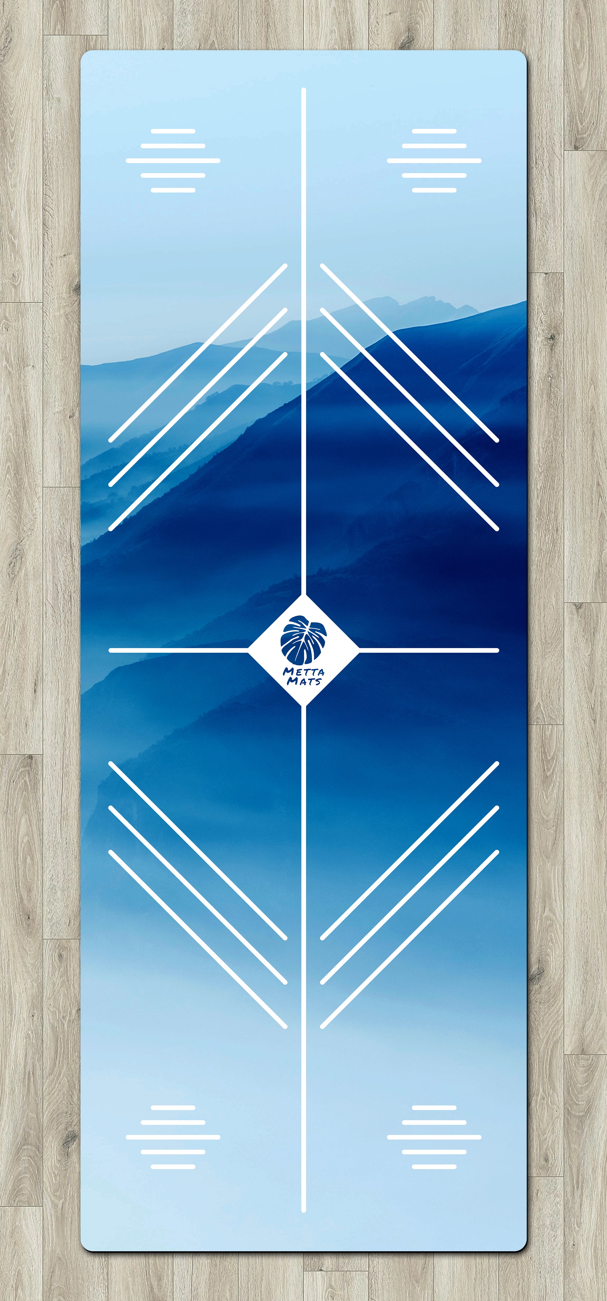 "Blue Mountains" Alignment Yoga Mat