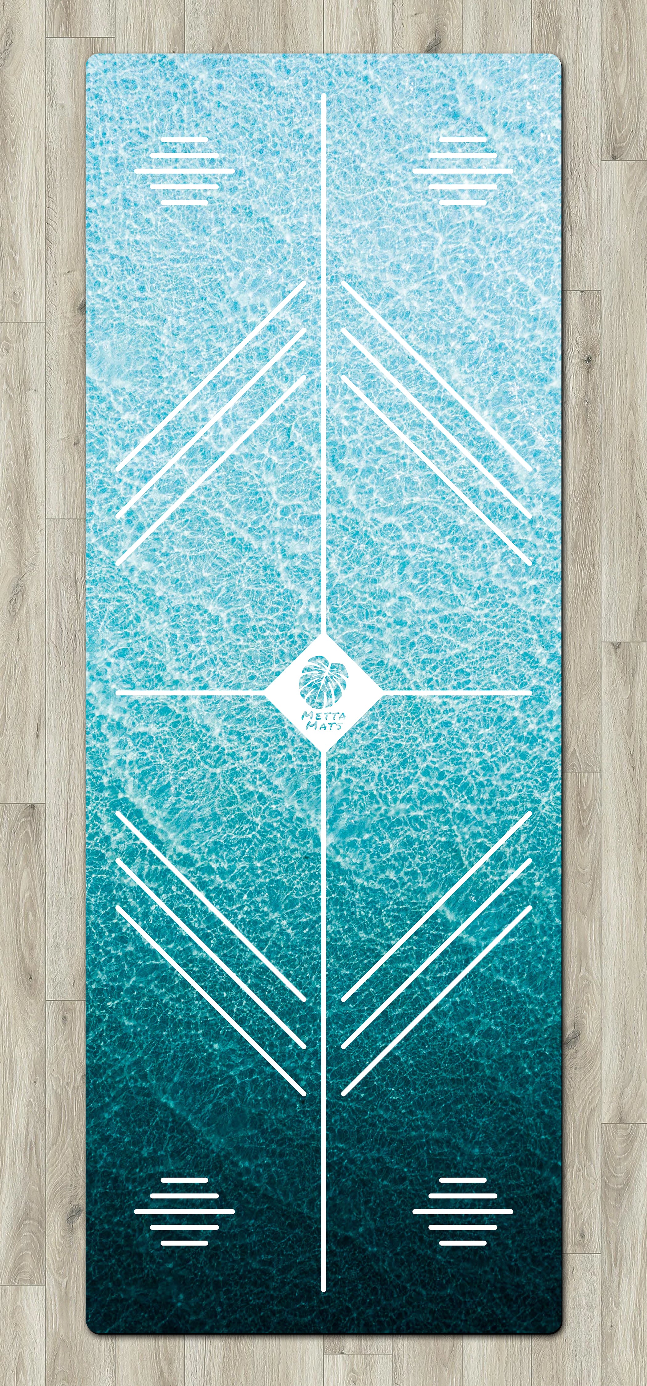 "Clearwater Cool" Alignment Yoga Mat
