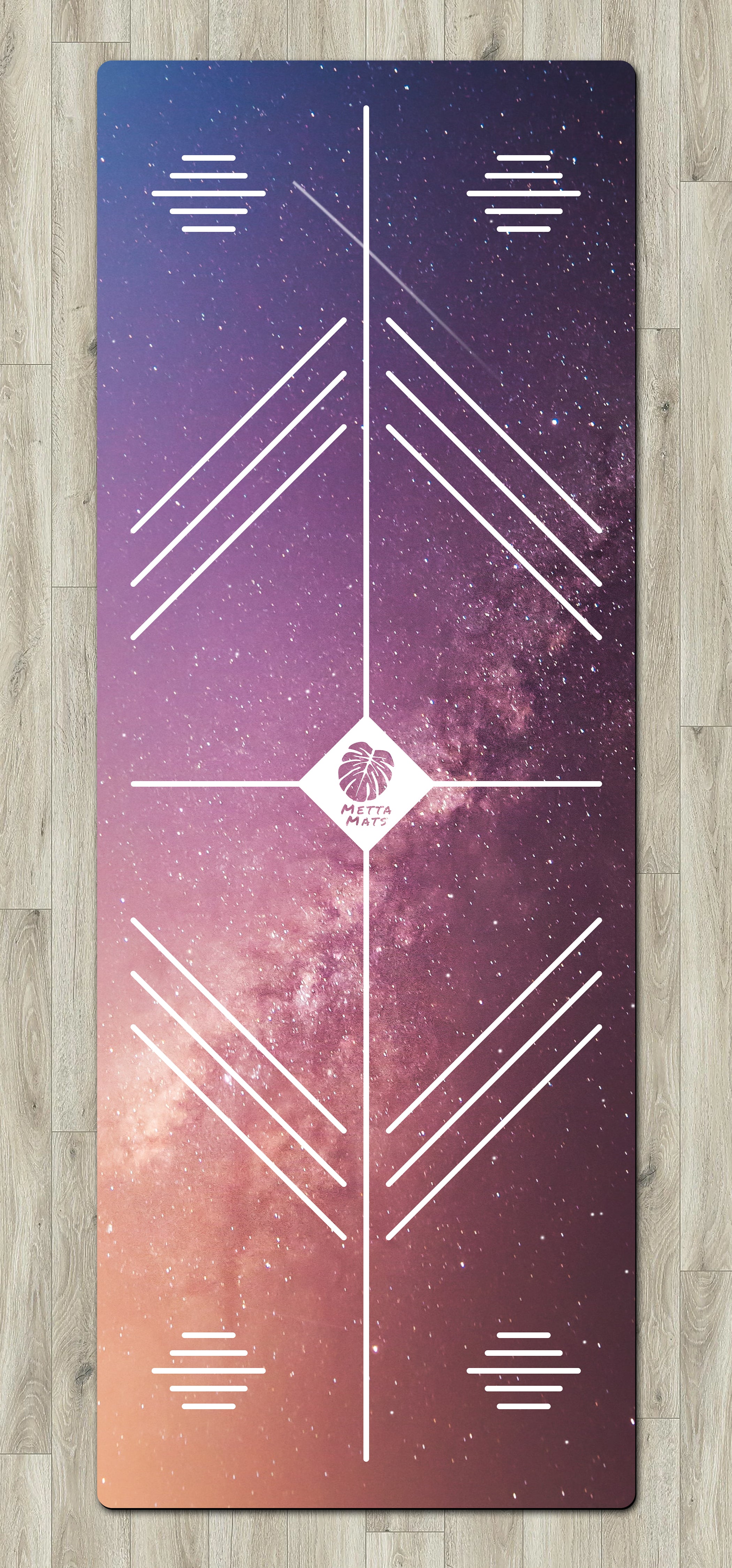 "Night Sky" Alignment Yoga Mat