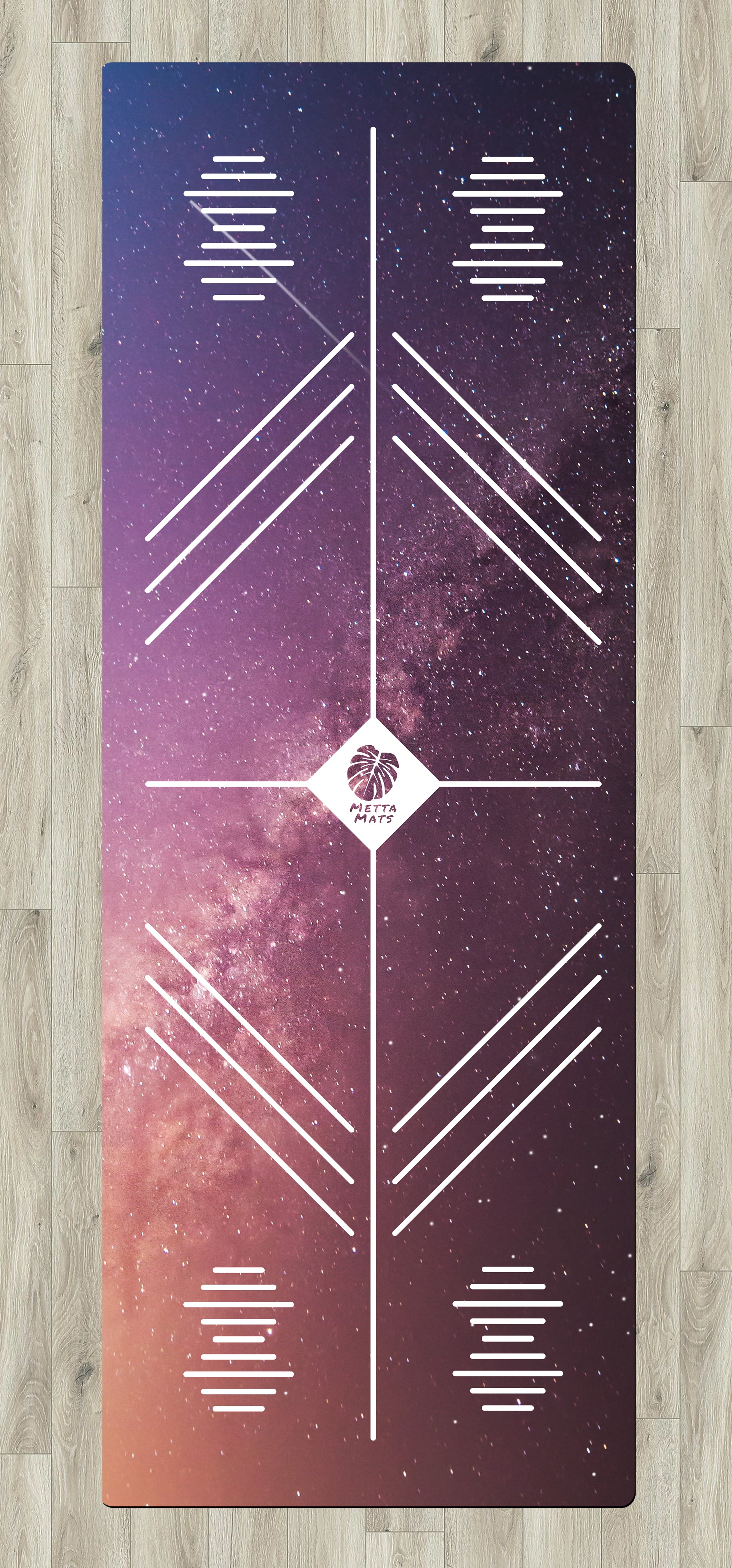 "Night Sky" Alignment Yoga Mat