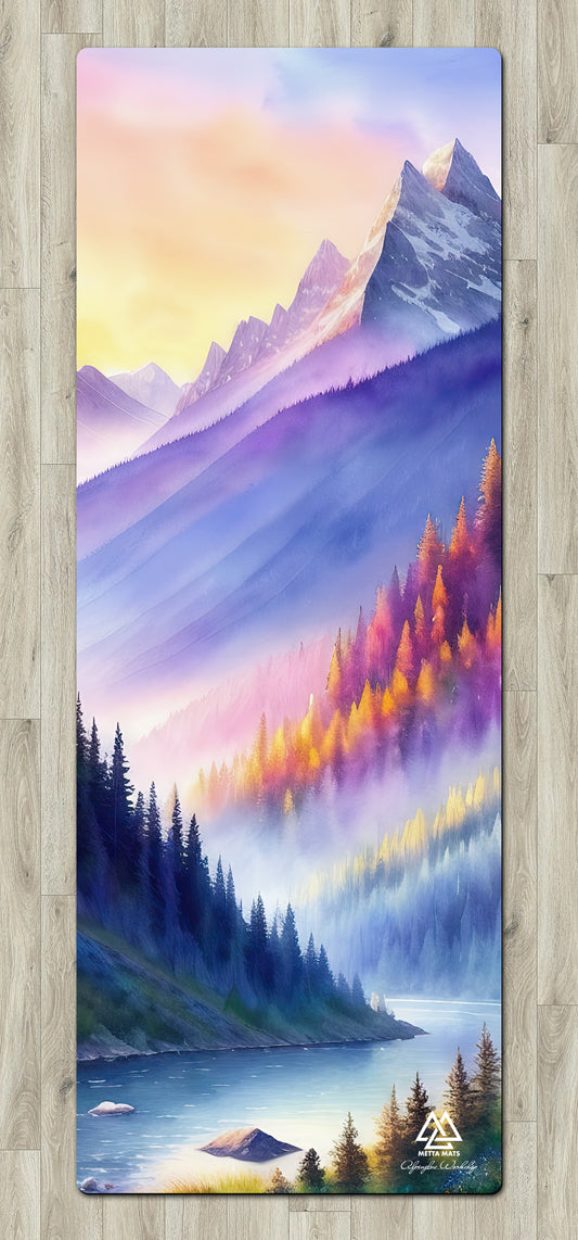 "Fall Mountain" Yoga Mat