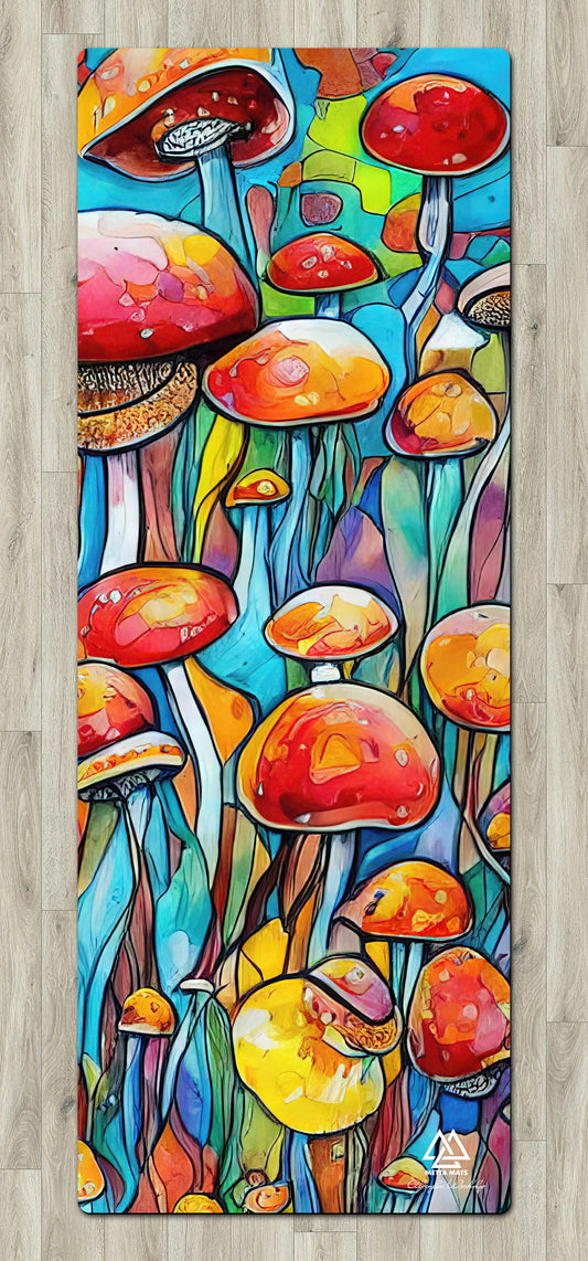 "Mushrooms" Yoga Mat