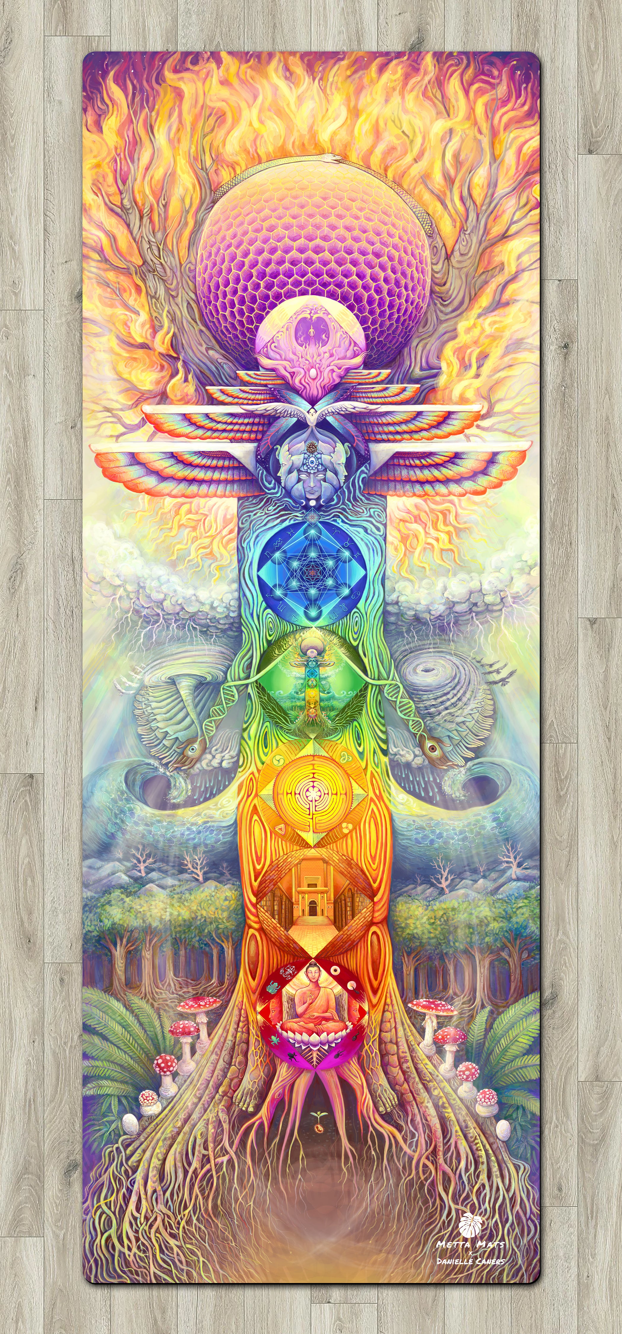 "Tree of Life" Yoga Mat