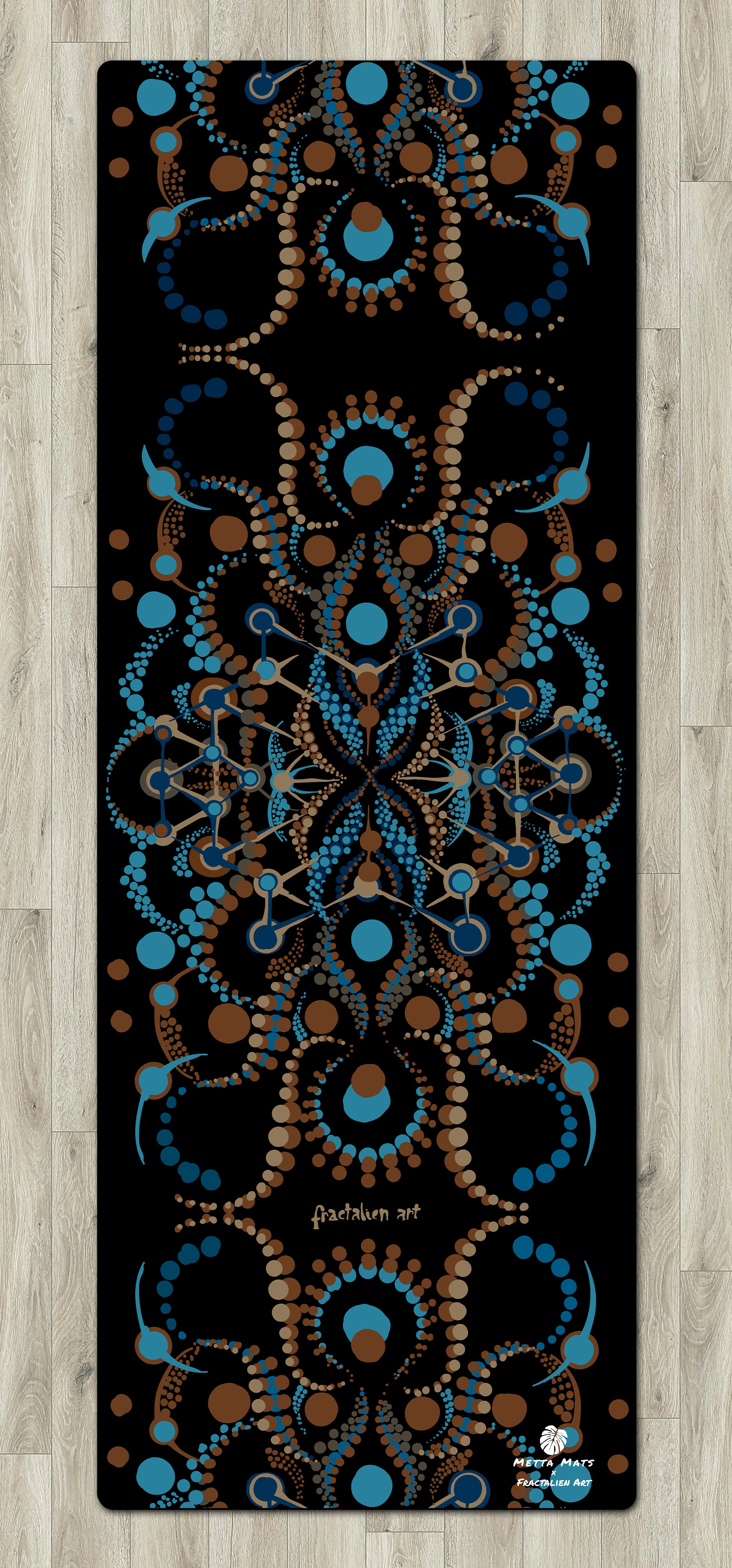 "Blue Cosmic" Yoga Mat