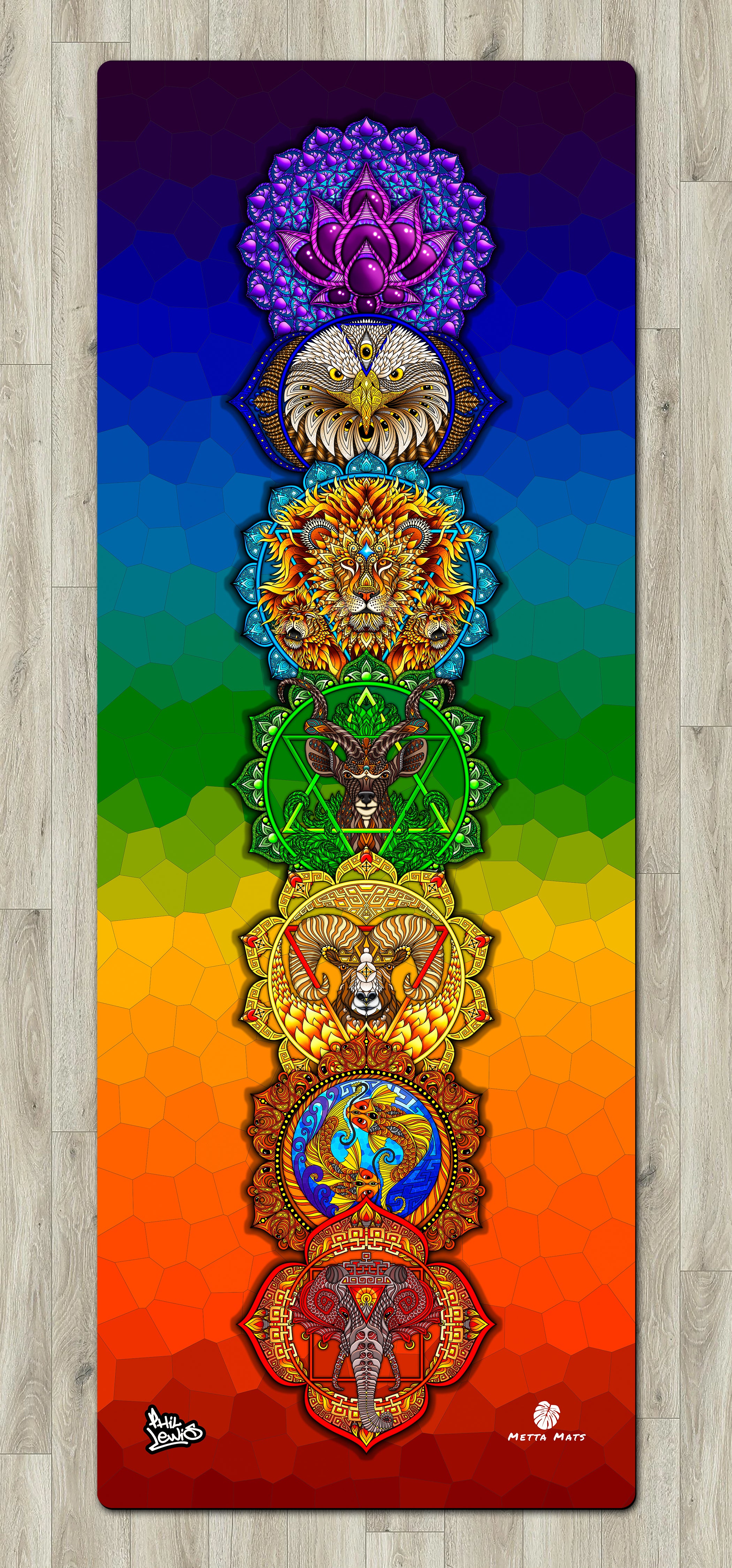 "Chakras" Yoga Mat
