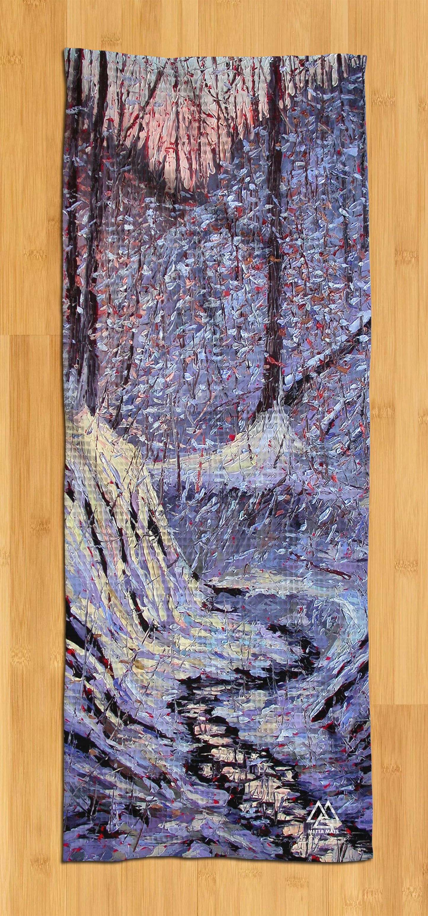 "Frozen Creek" Yoga Towel