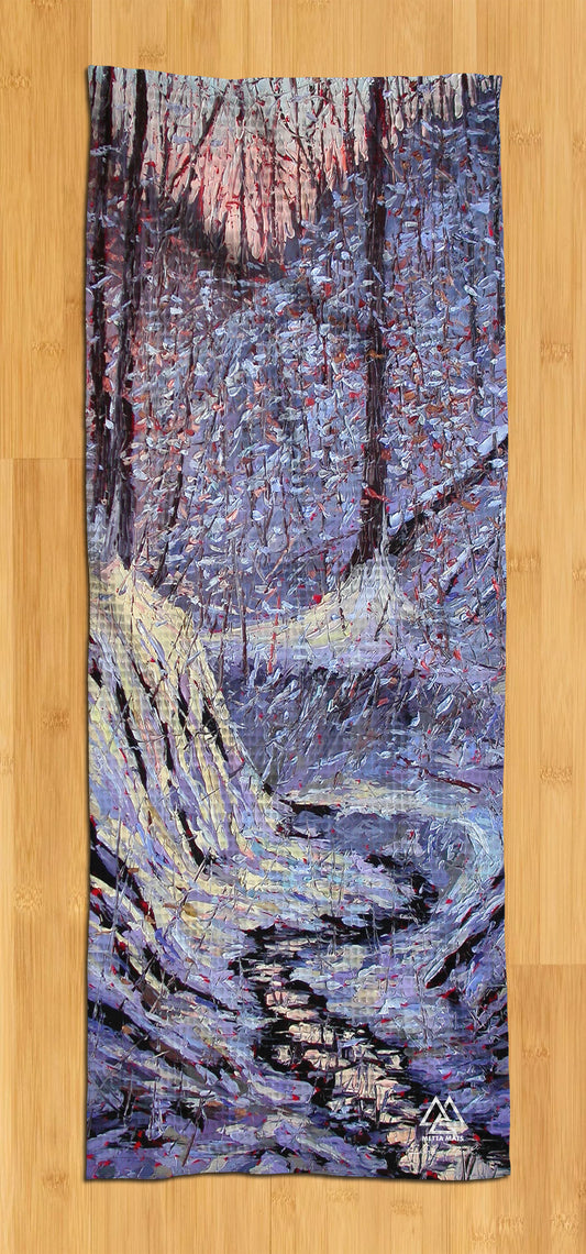 "Frozen Creek" Yoga Towel