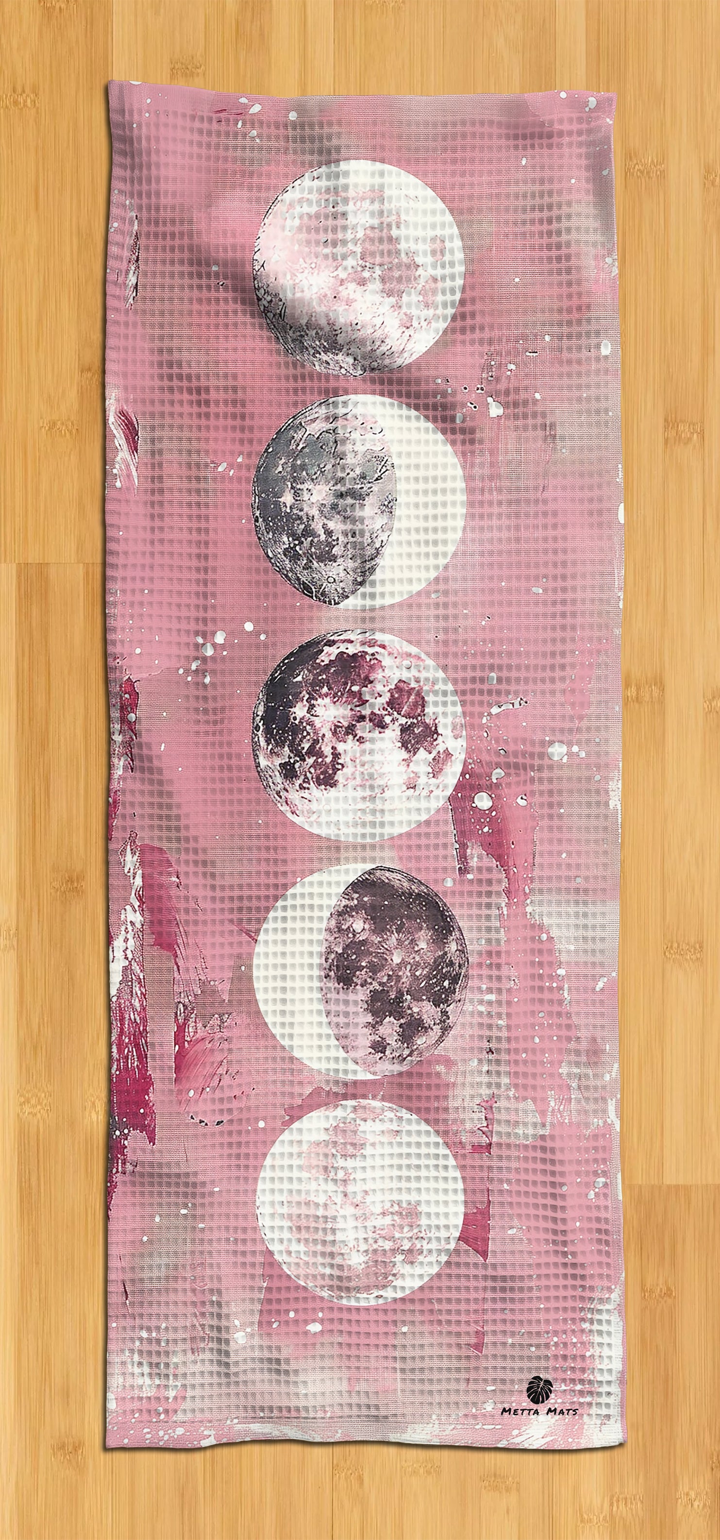 "Phases in Pink" Yoga Towel