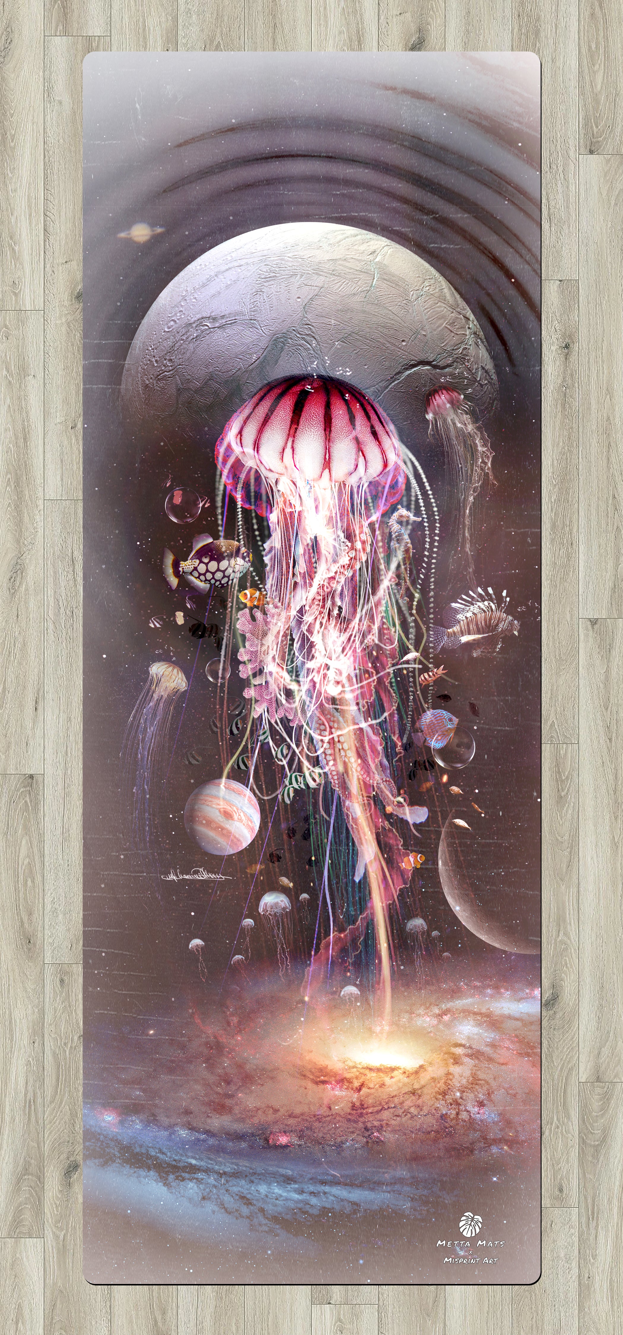 "Jellyfish Carnival" Yoga Mat