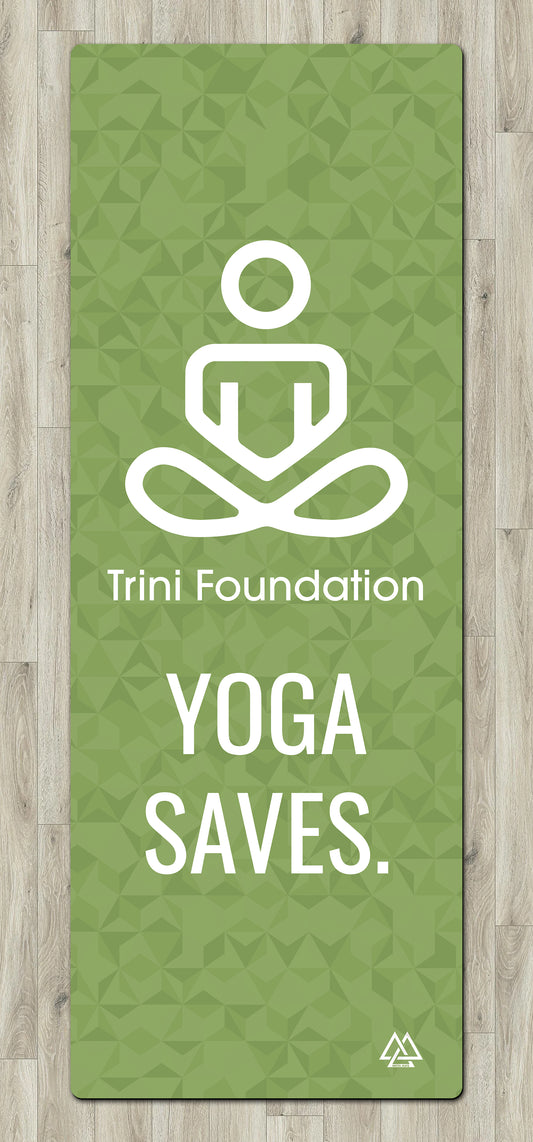 "Yoga Saves" Green Trini Foundation Yoga Mat