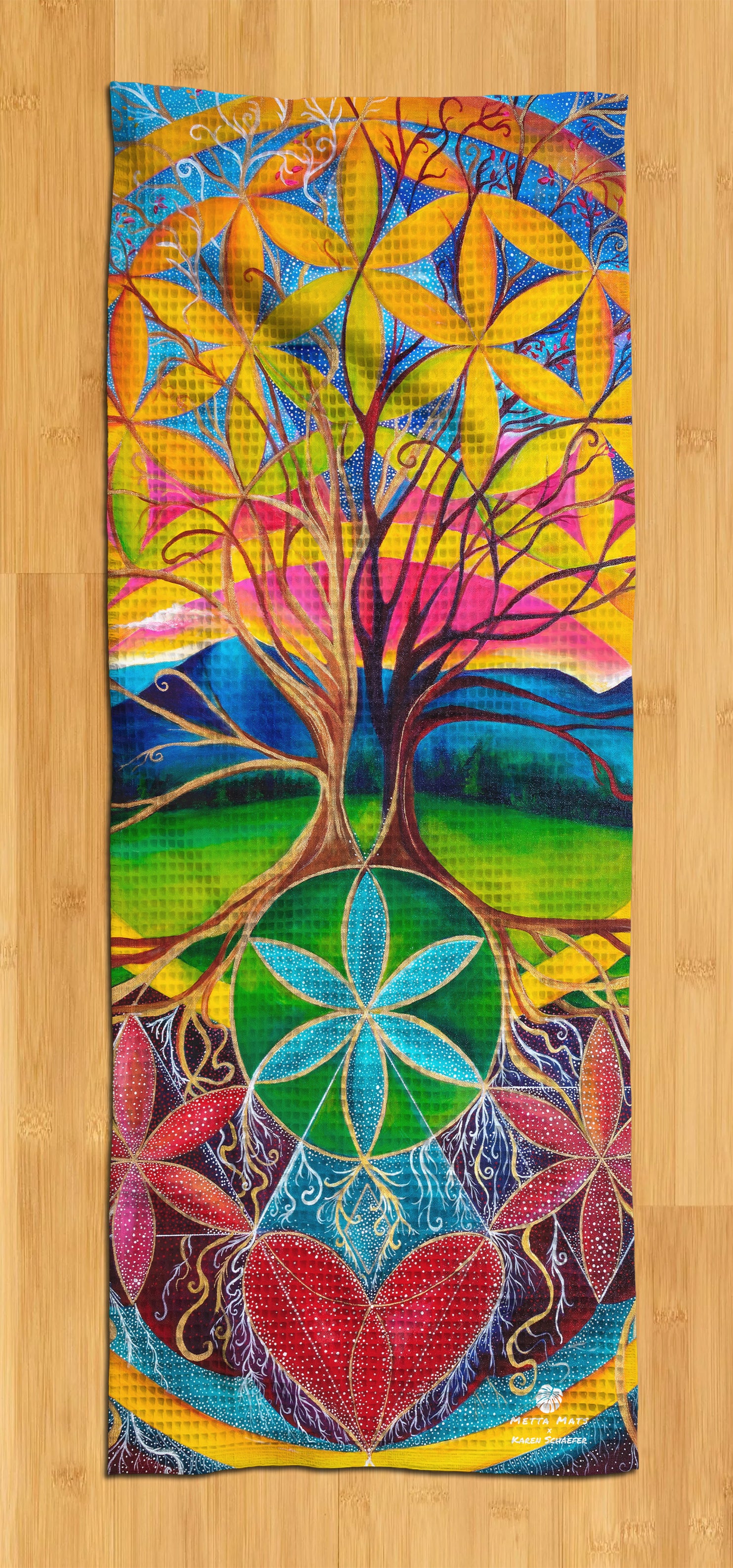 "Equinox" Yoga Towel