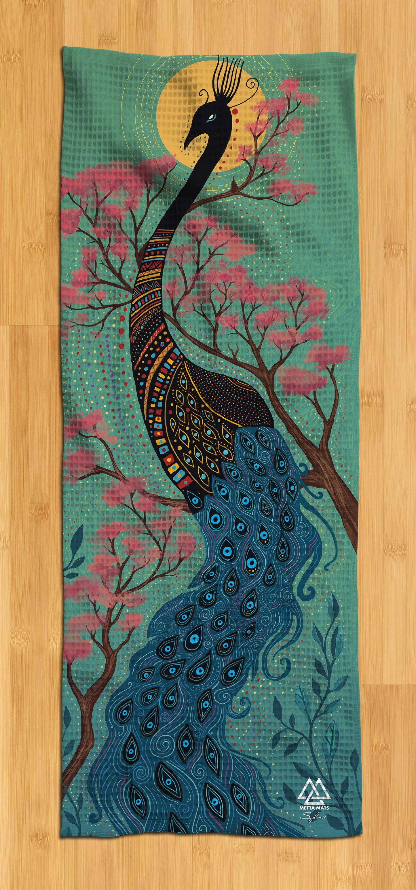 "Peacock" Yoga Towel