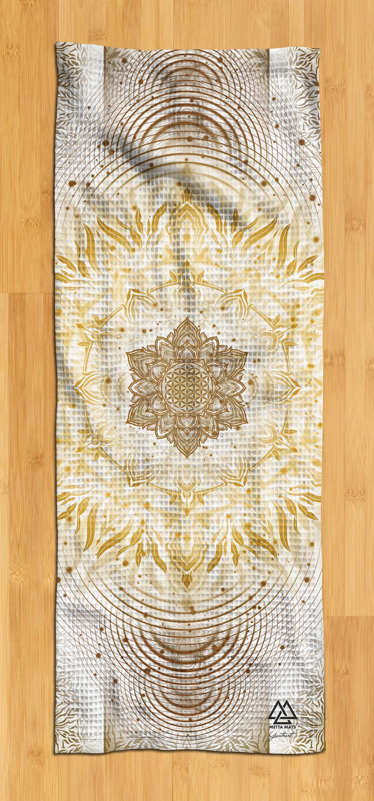 "Aligned Flower" Yoga Towel