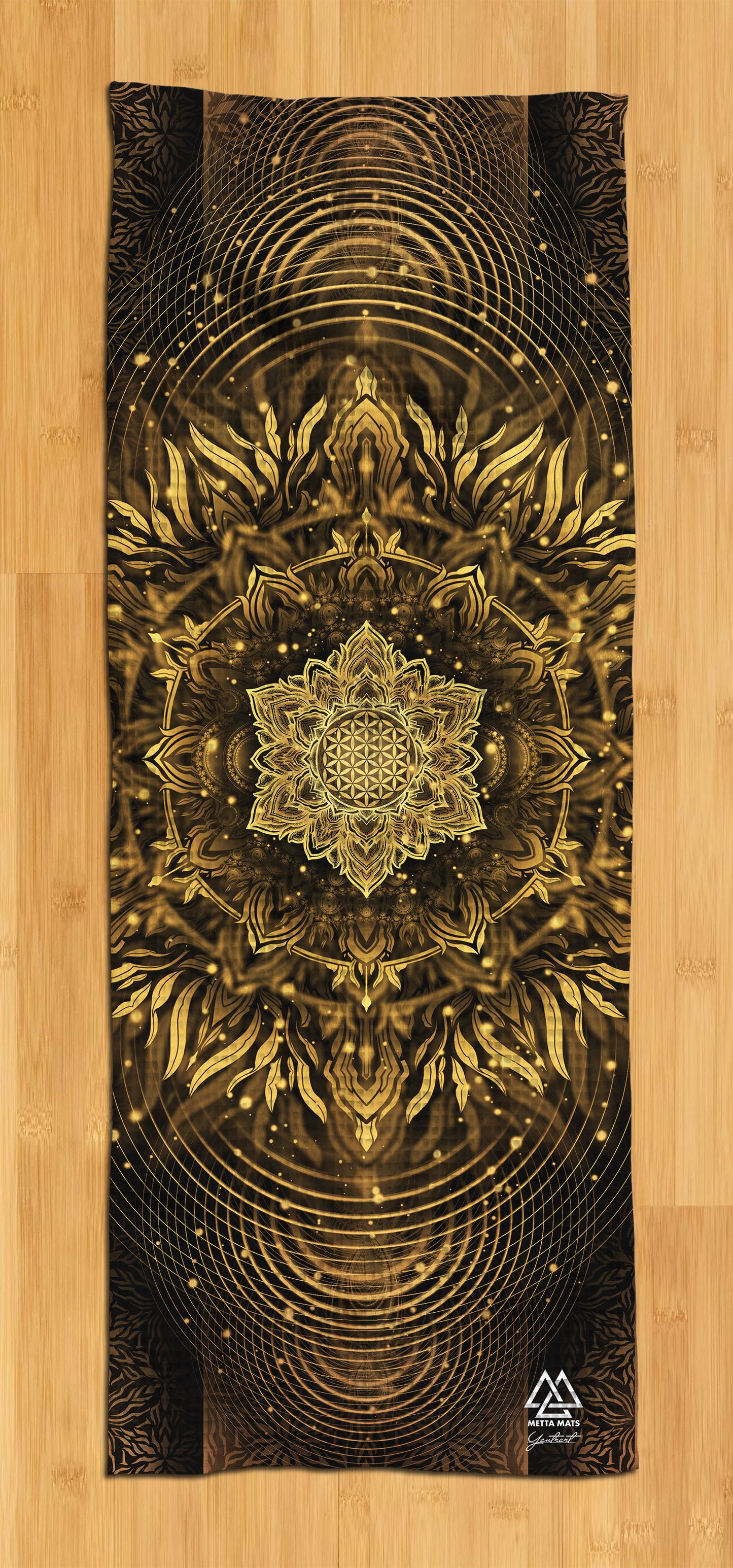 "Aligned Flower" Yoga Towel