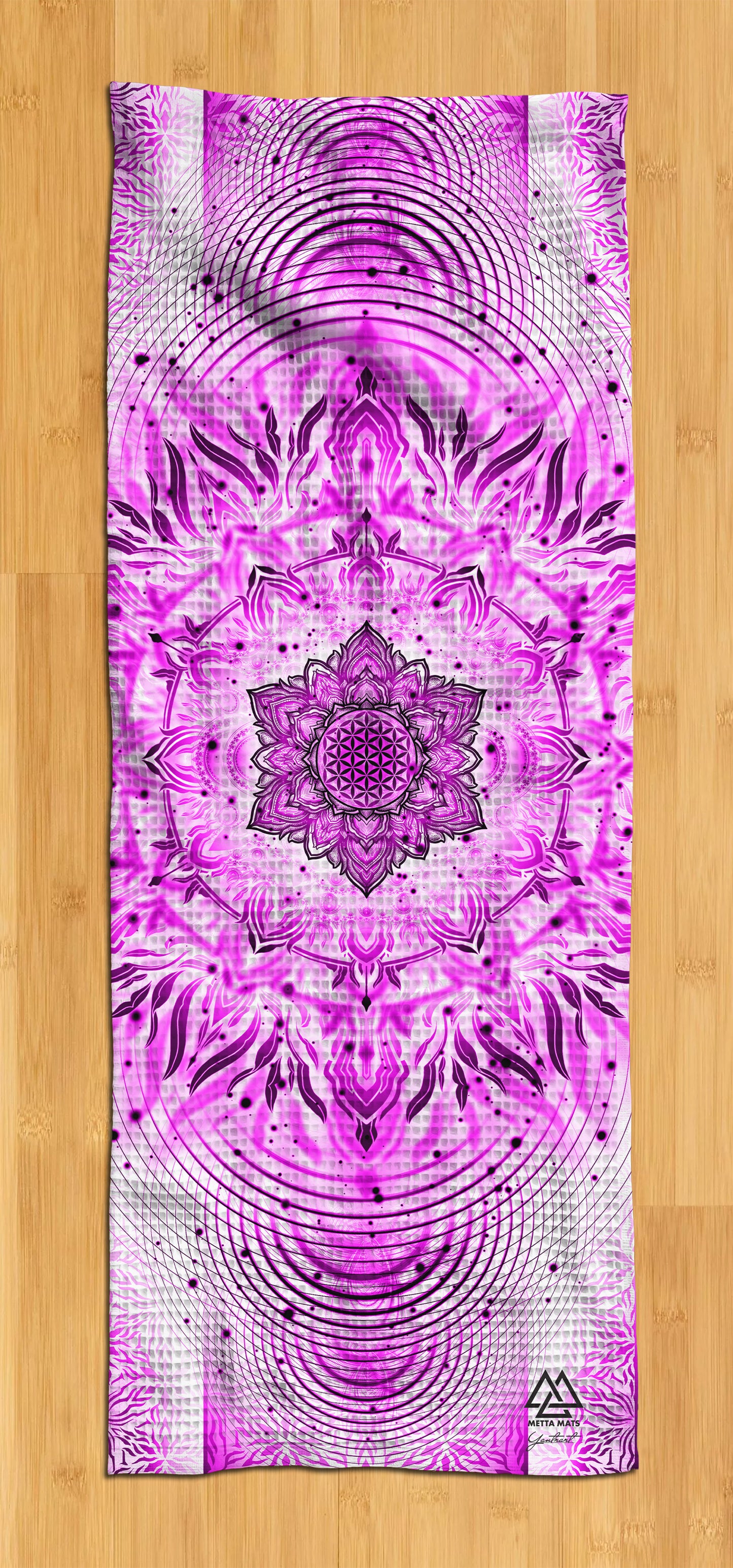 "Aligned Flower" Yoga Towel