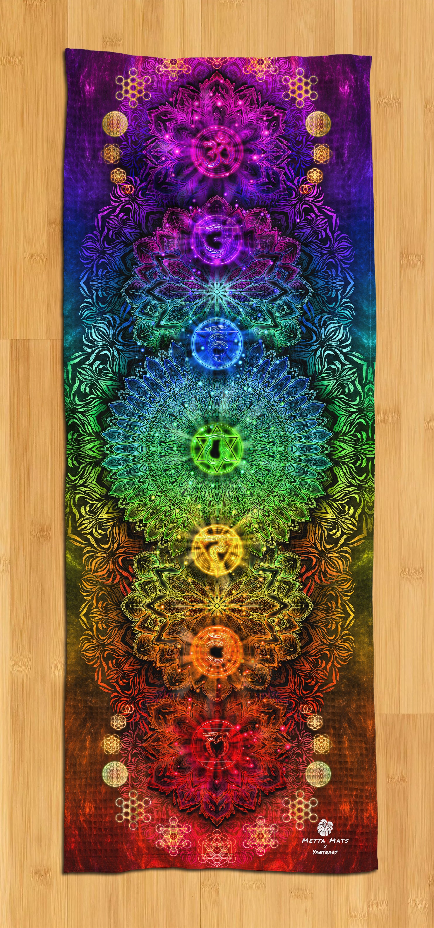 "Seventh Chakra" Yoga Towel