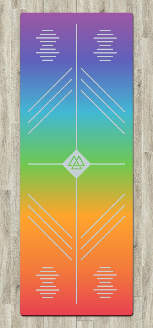"Chakra Ombre" Alignment Mat