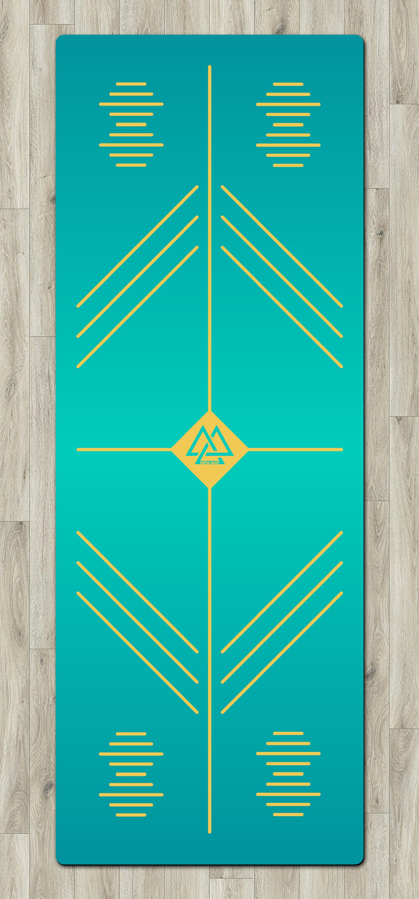 "Turquoise and Gold" Alignment Mat