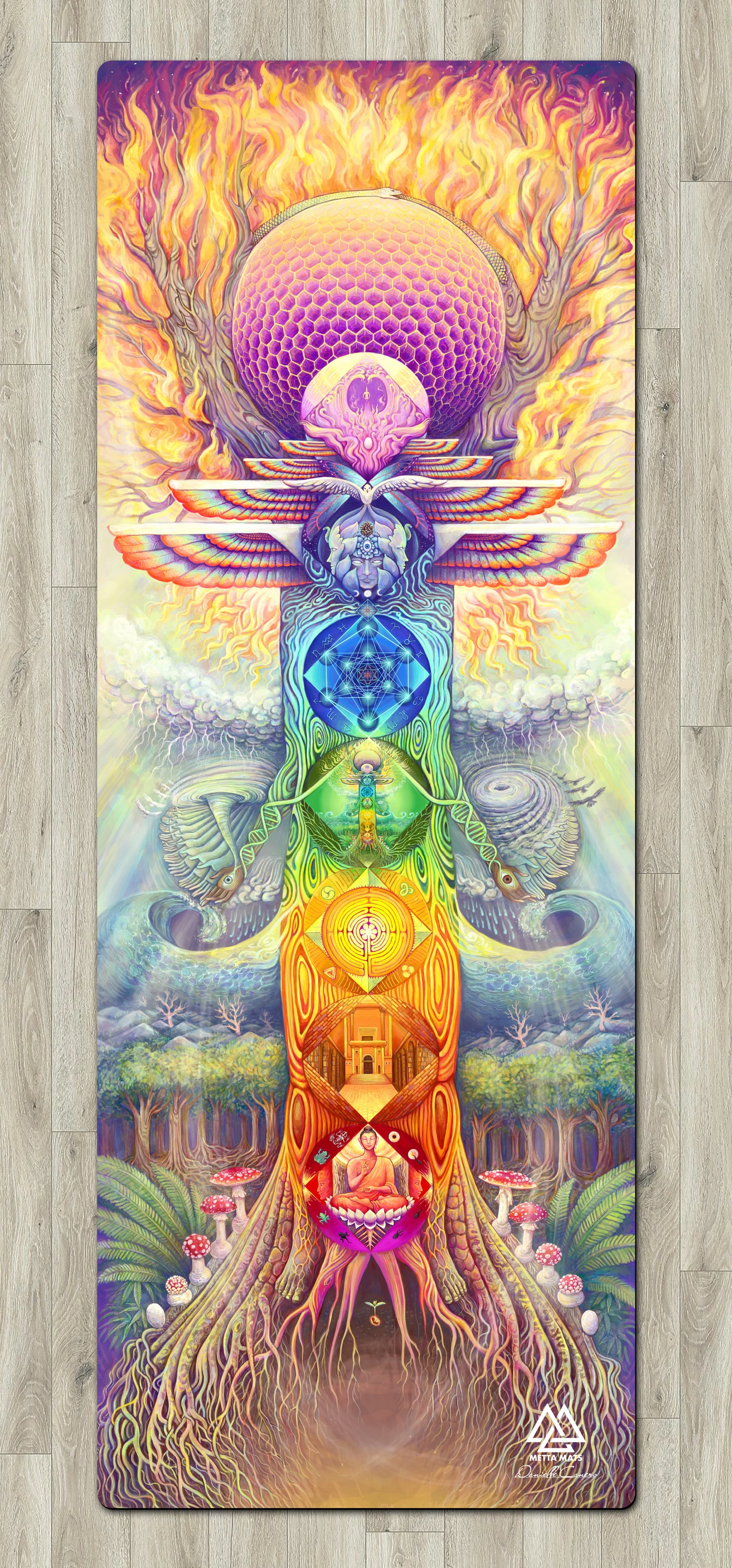 "Tree of Life" Yoga Mat