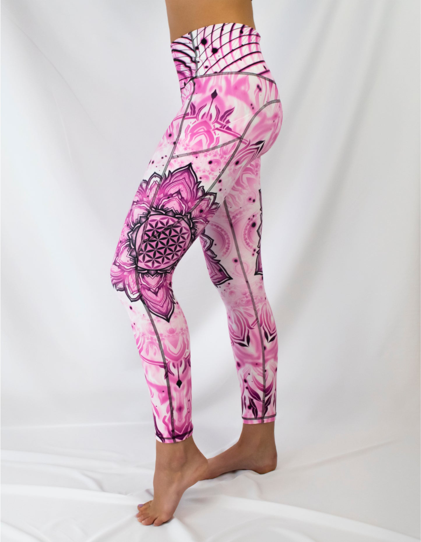 "Aligned Flower" Yoga Leggings