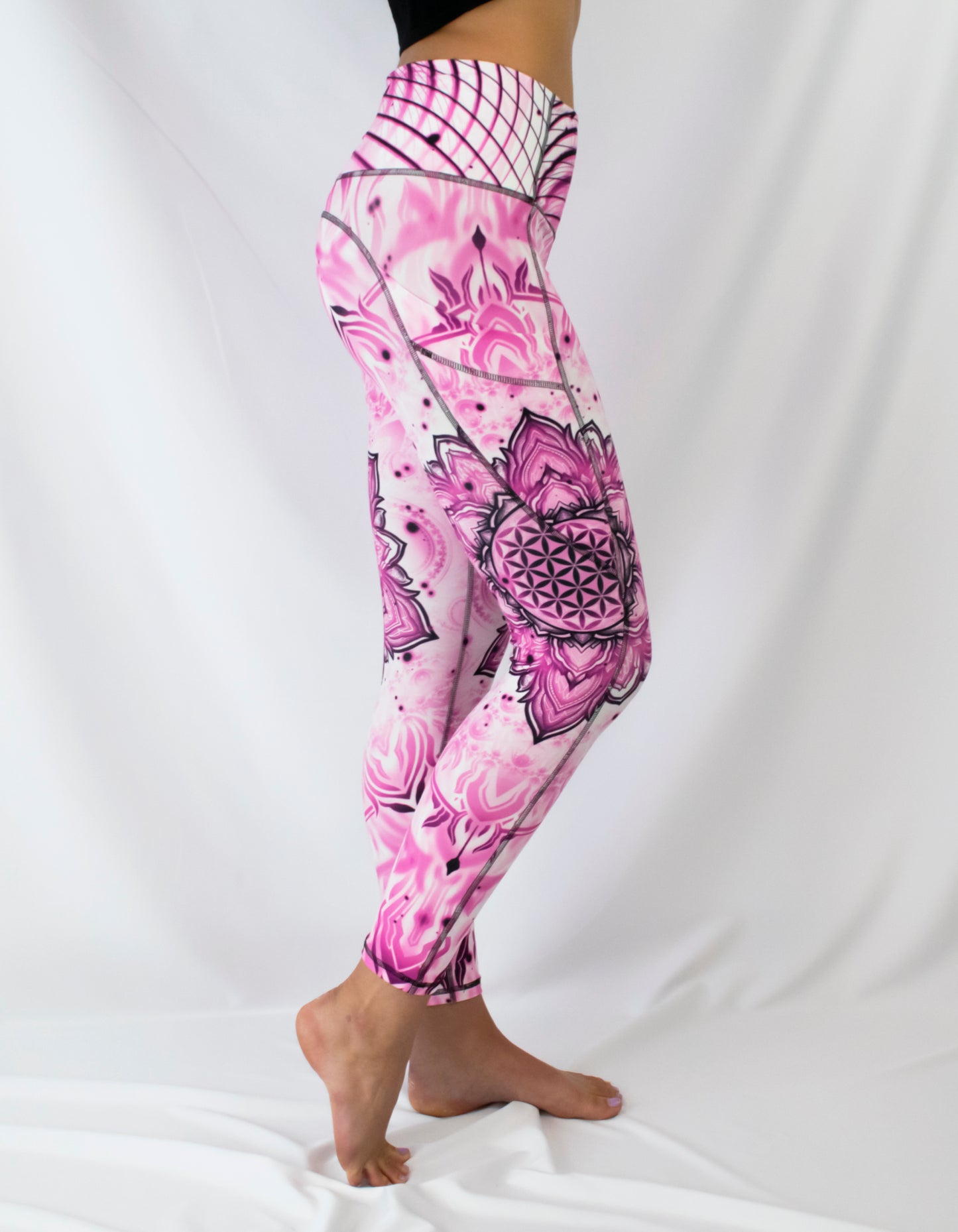 "Aligned Flower" Yoga Leggings