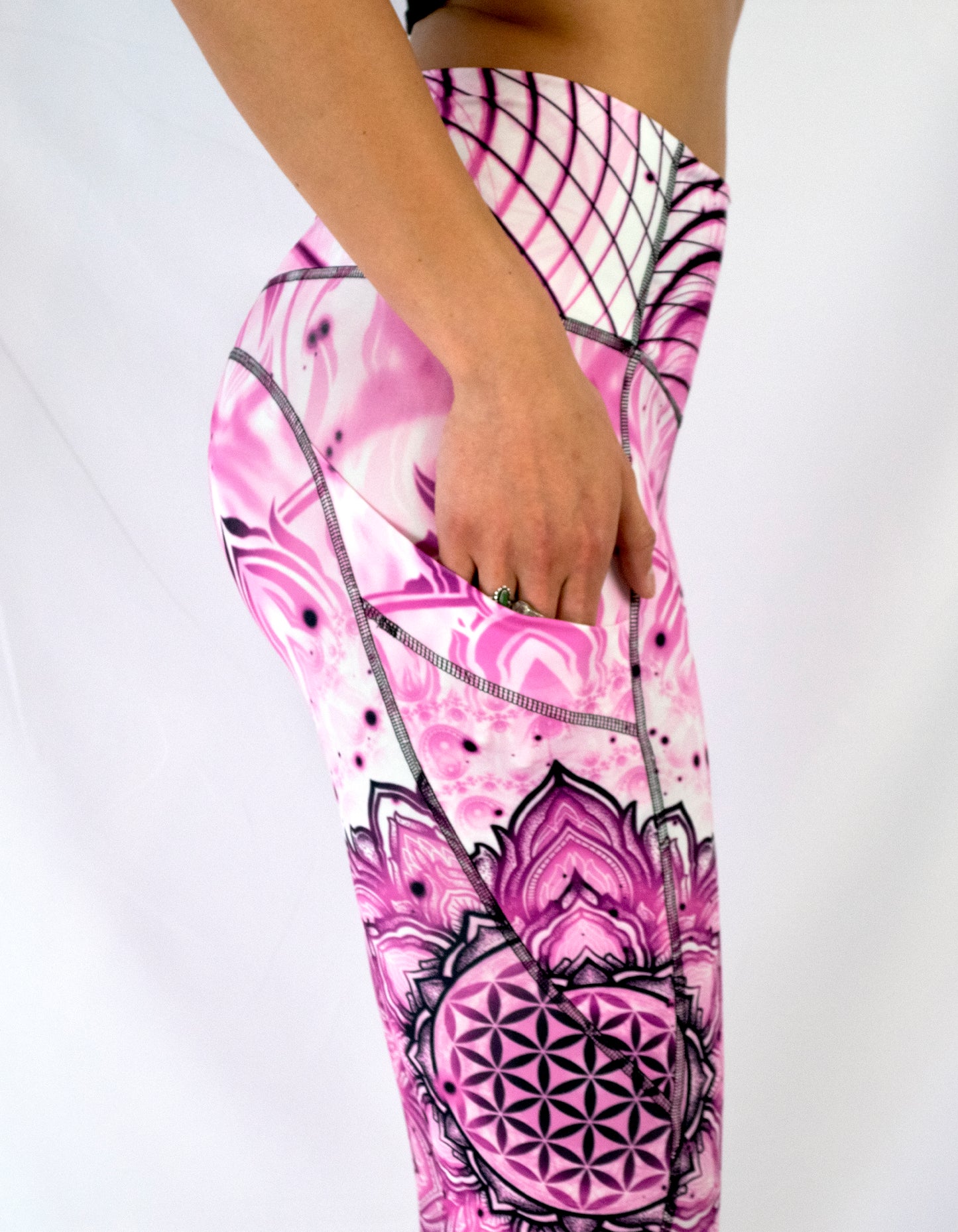 "Aligned Flower" Yoga Leggings