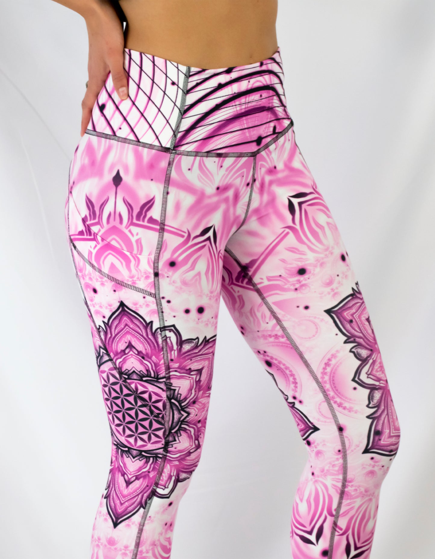 "Aligned Flower" Yoga Leggings