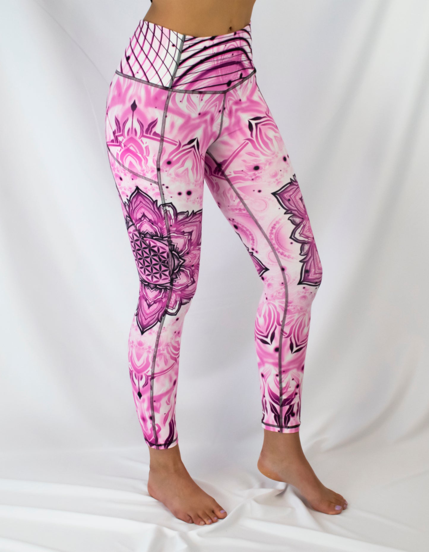 "Aligned Flower" Yoga Leggings