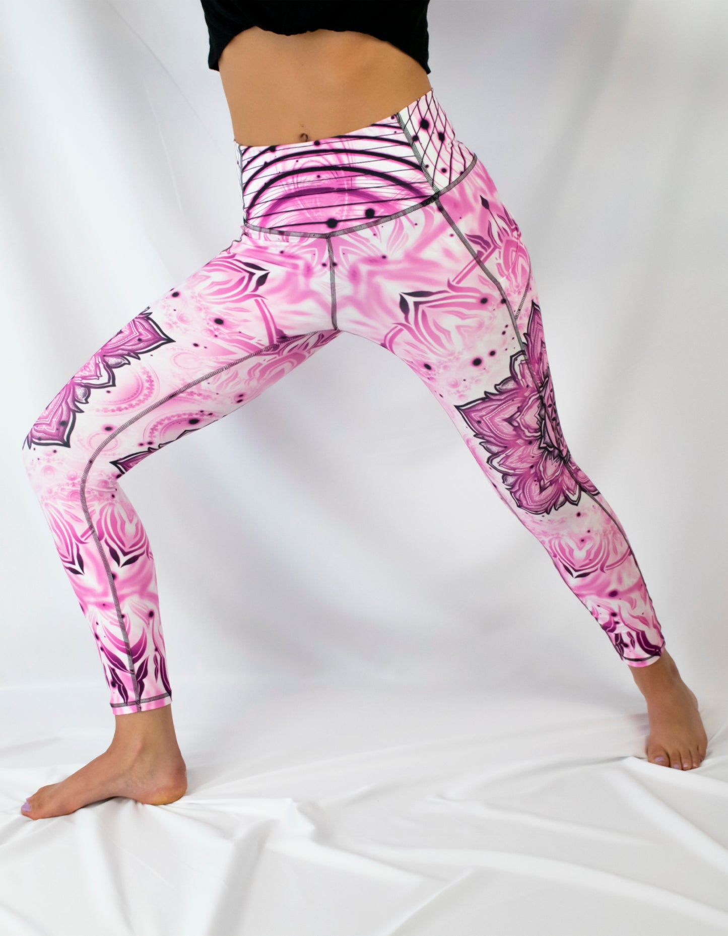 "Aligned Flower" Yoga Leggings