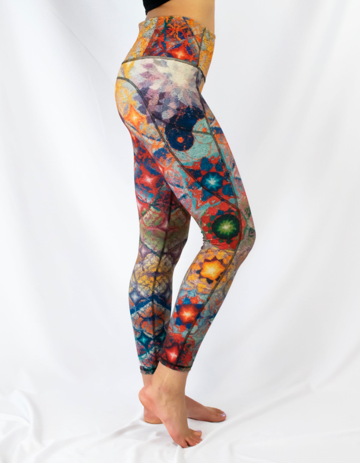 "Aum Shanti" Yoga Leggings
