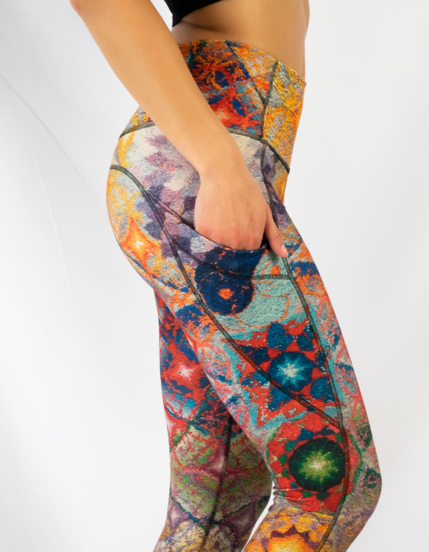 "Aum Shanti" Yoga Leggings