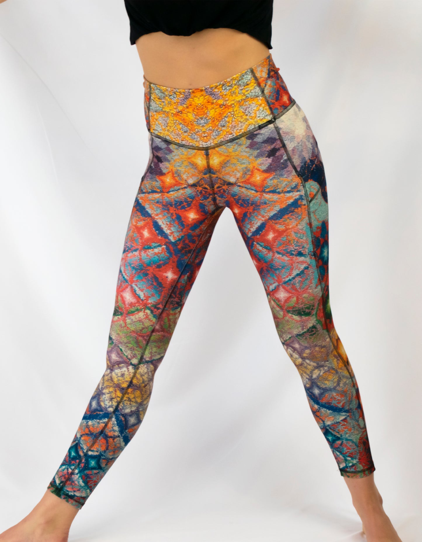 "Aum Shanti" Yoga Leggings