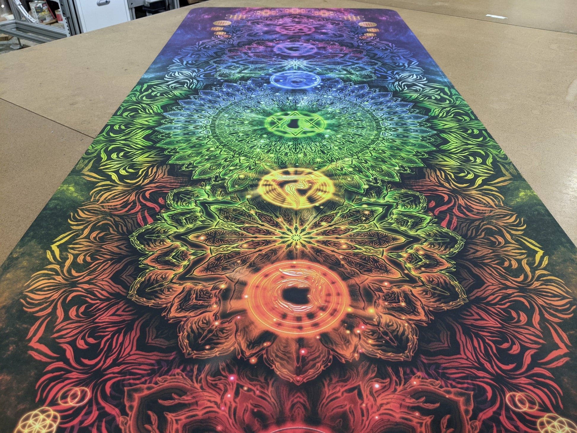 Chakra Yoga Mat with unique yoga mat design by YOGOJA