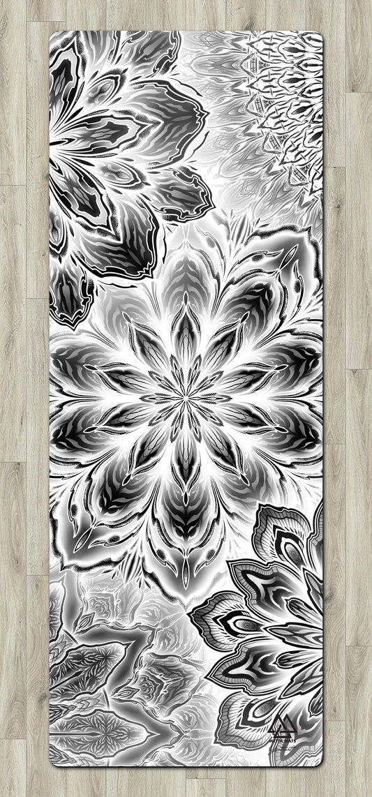 "White Mandalas" Yoga Mat